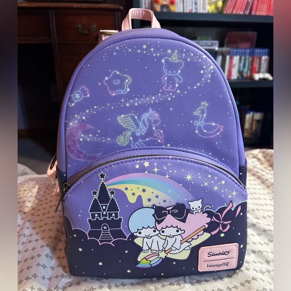 💜 Loungefly X Sanrio Little Twin Stars “Sky Ride” Mini Backpack ✨